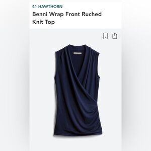 Wrap Front Knit Top- NWOT